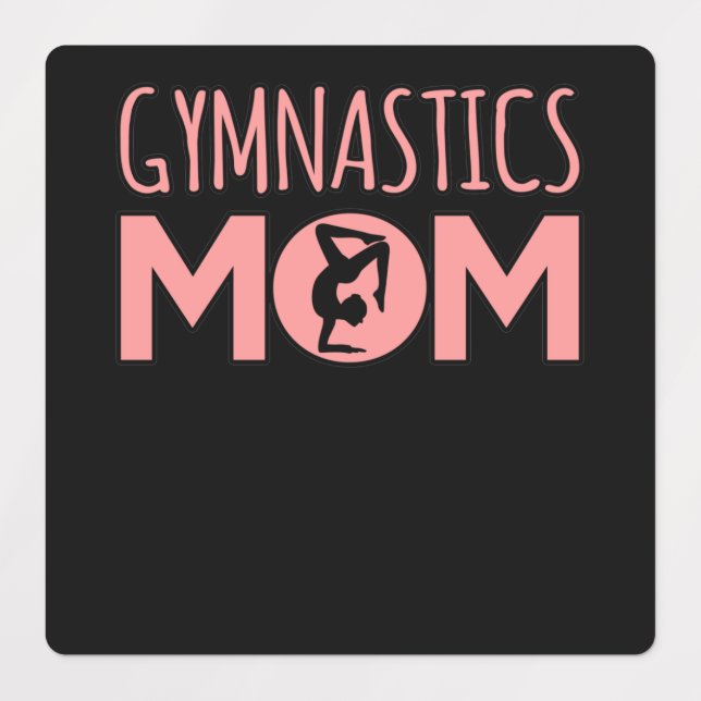 Étiquettes Gymnastics Mom Gymnast Gymnastic Sports Lover Grap (Design 1)