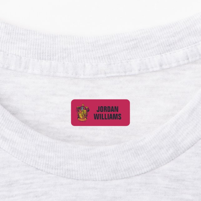 Étiquettes Harry Potter | Gryffindor Crest Gold et Rouge (Apposé)