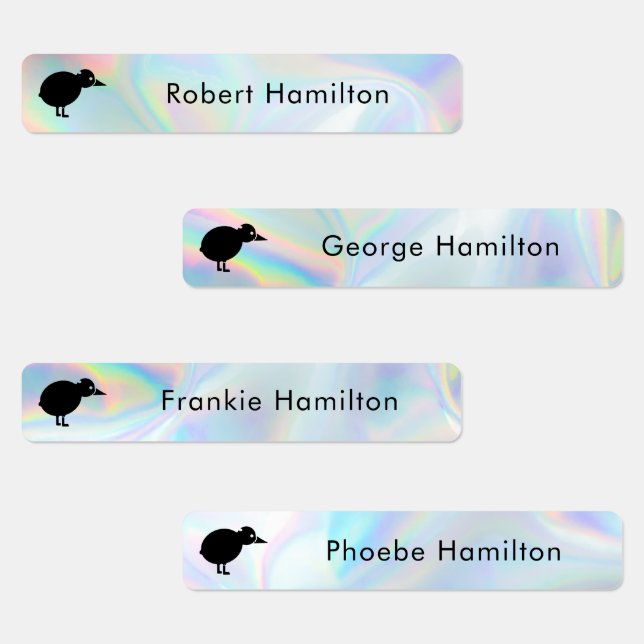 Étiquettes Holographie imperméable pour les enfants de l'écol (Groupe)