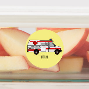Étiquettes Illustration d'ambulance