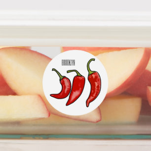 Étiquettes Illustration de chili
