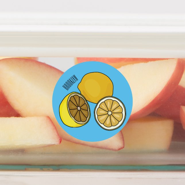 Étiquettes Illustration de citron (Apposé)