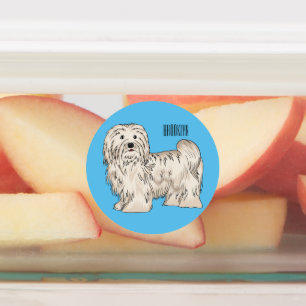 Étiquettes Illustration de dessin de chien de Havan