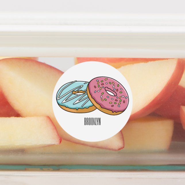 Étiquettes Illustration de Donut (Apposé)