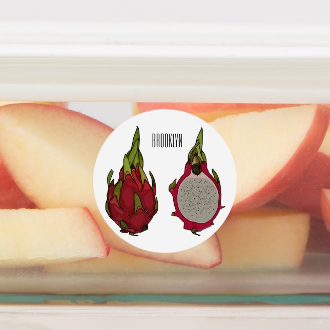Étiquettes Illustration de dragon fruit (Apposé)
