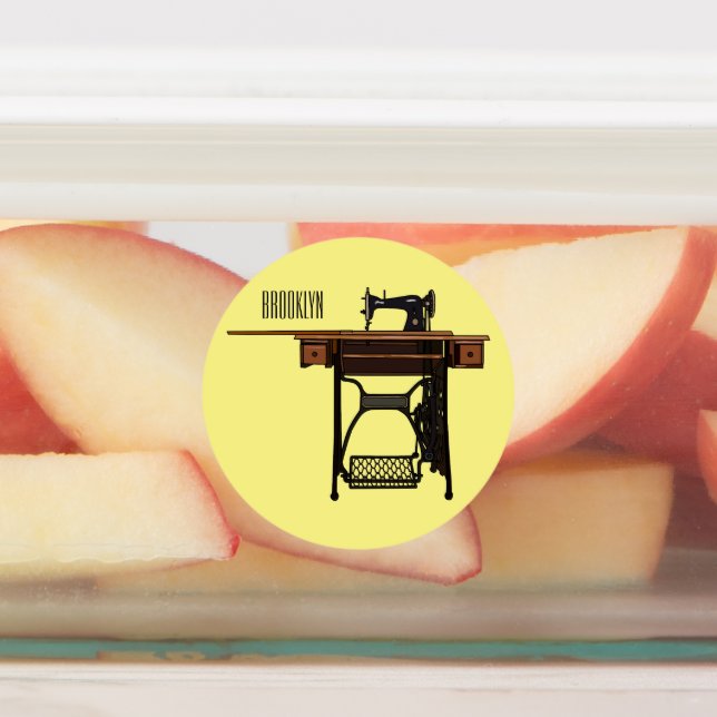 Étiquettes Illustration de la machine à coudre (Apposé)