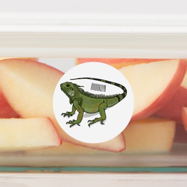 Étiquettes Illustration d'Iguana (Apposé)
