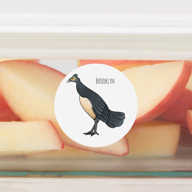 Étiquettes Illustration d'oiseau maleo (Apposé)
