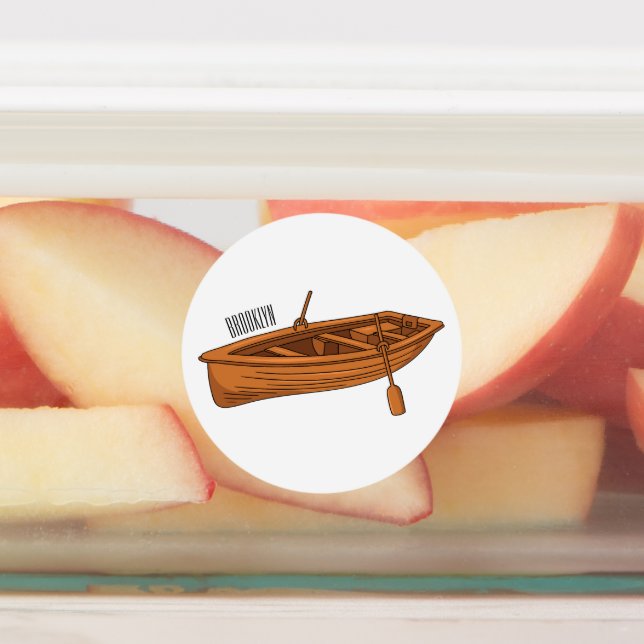 Étiquettes Illustration d'un bateau à roues (Apposé)