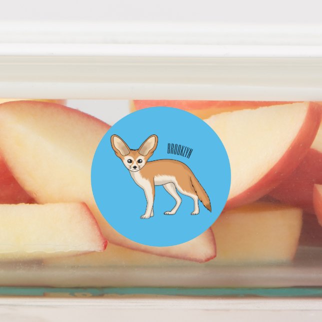 Étiquettes Illustration Fennec fox (Apposé)