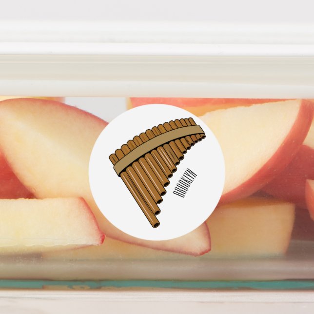 Étiquettes Illustration Pan flûte / panpipes (Apposé)