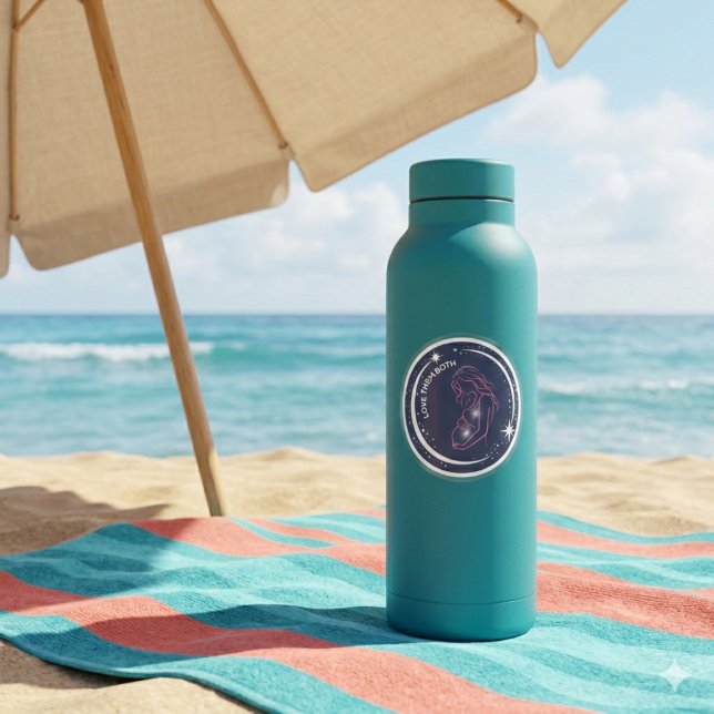 Étiquettes Inspirationnelle mère et bébé à naître Silhouette (Créateur téléchargé)