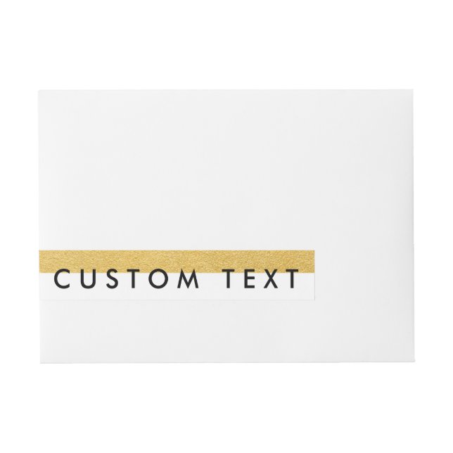 Étiquettes Invitations enveloppés d'une bande d'hu (Devant)