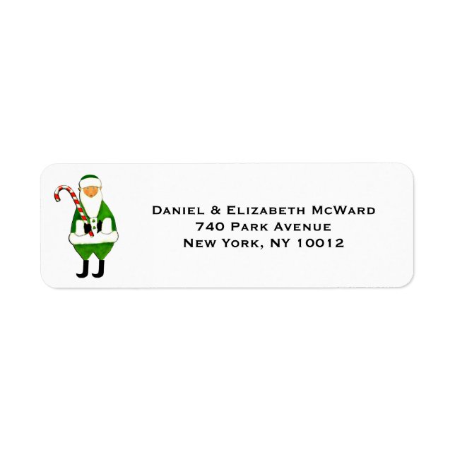 Étiquettes irlandais du Père Noël (Devant)