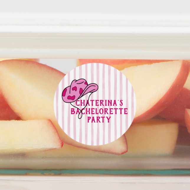 Étiquettes Itinéraire du week-end du rodéo de la Bachelorette (Apposé)