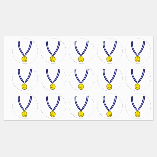 Étiquettes J'ai essayé la médaille (Feuille)