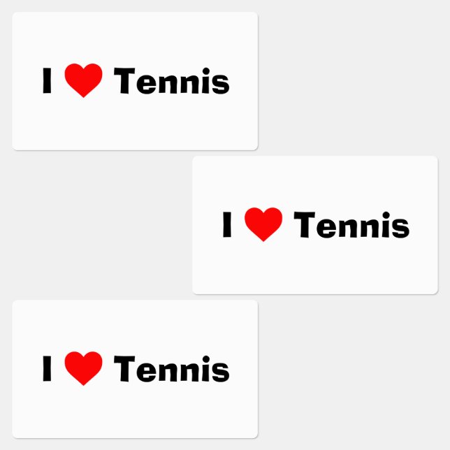 Étiquettes J'aime le tennis (Groupe)