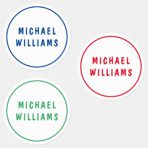 Étiquettes Jeu de nom personnalisé personnalisé personnalisé