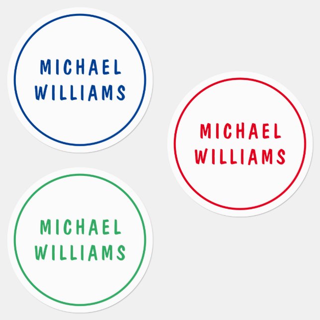 Étiquettes Jeu de nom personnalisé personnalisé personnalisé  (Groupe)