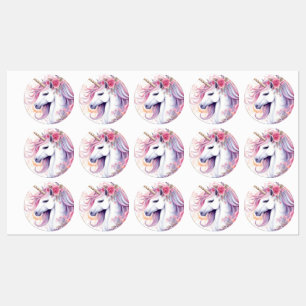 Étiquettes Joli licorne magique
