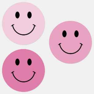Étiquettes Joli visage rose et noir