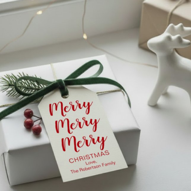Étiquettes Joyeux Noël en rouge ou de la couleur d (Créateur téléchargé)