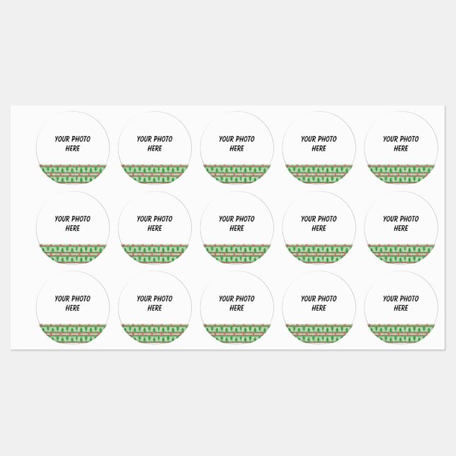 Étiquettes Joyeux Noël personnalisable  (Feuille)