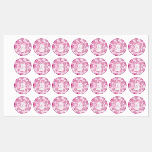 Étiquettes Koala Flower of life (Feuille)