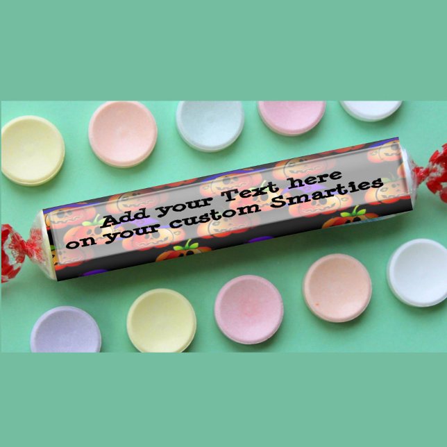 Étiquettes La fête d'Halloween favorise les enveloppes de bon (Halloween Party Favors  Smarties Candy Wrapper label)