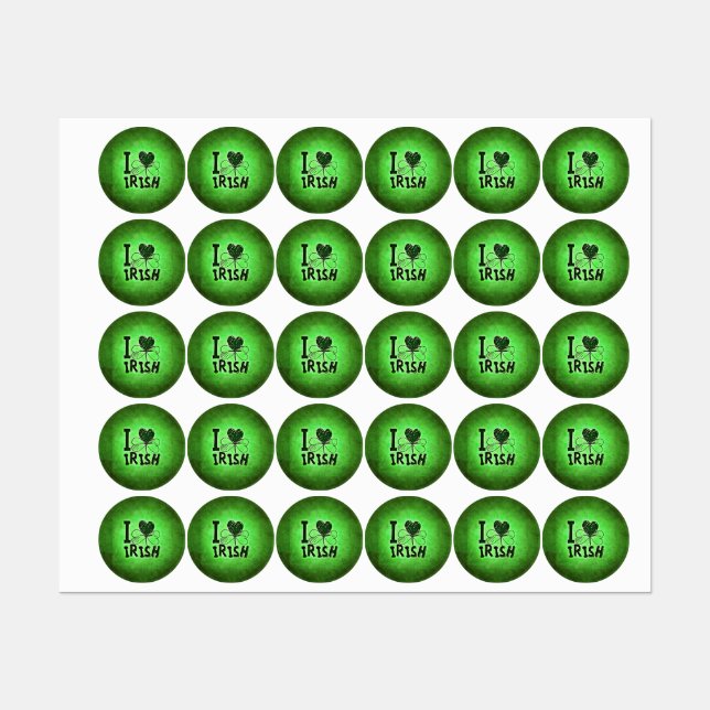 Étiquettes La fête irlandaise de la Saint-Patrick par Slipper (Feuille)