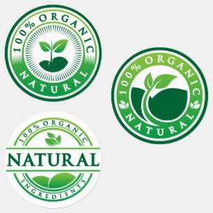 Étiquettes Label Bio Naturel Sain