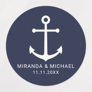 Étiquettes Laboratoire de mariage favori de la marine nautiqu