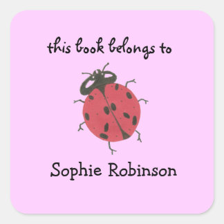 Étiquettes Ladybug bookplate