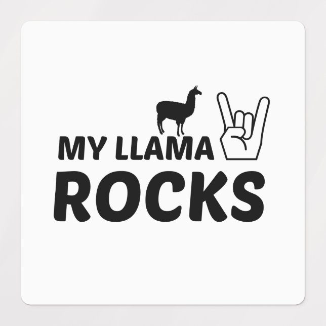 ÉTIQUETTES LAMA ROCKS (Design 1)