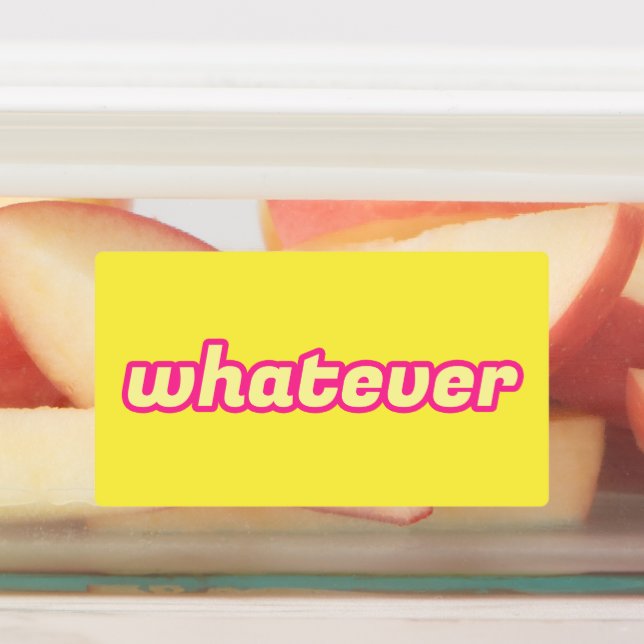 Étiquettes L'art 'Whatever' (Apposé)