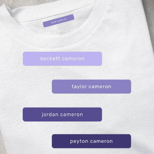 Étiquettes Lavender Kids Nom Fer Sur Vêtements