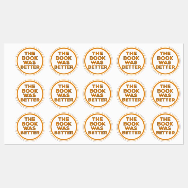 Étiquettes Le Livre Était Mieux (Feuille)