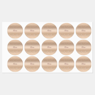 Étiquettes Le lustre métallique d'or fascinant, gradient, se