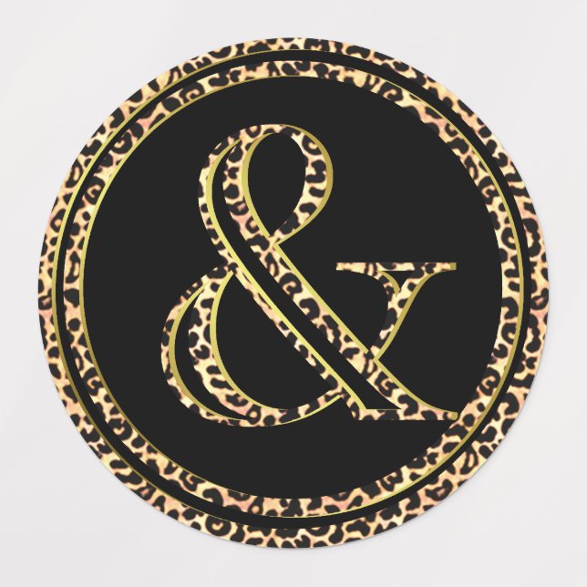 Étiquettes Leopard & (Design 3)