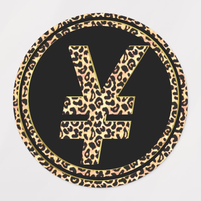 Étiquettes Leopard ¥ (Design 3)