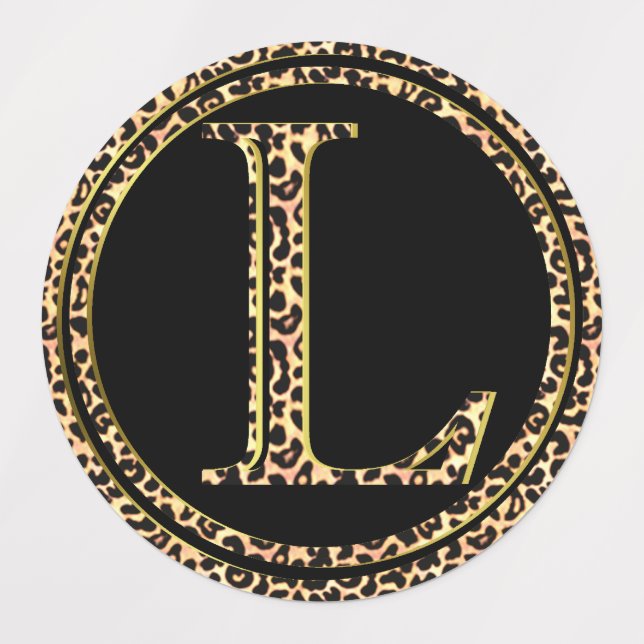 Étiquettes Leopard L (Design 3)