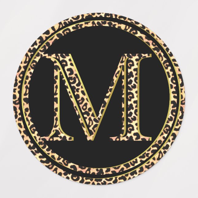 Étiquettes Leopard M (Design 3)