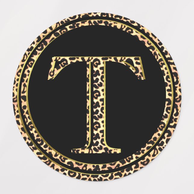Étiquettes Leopard T (Design 3)