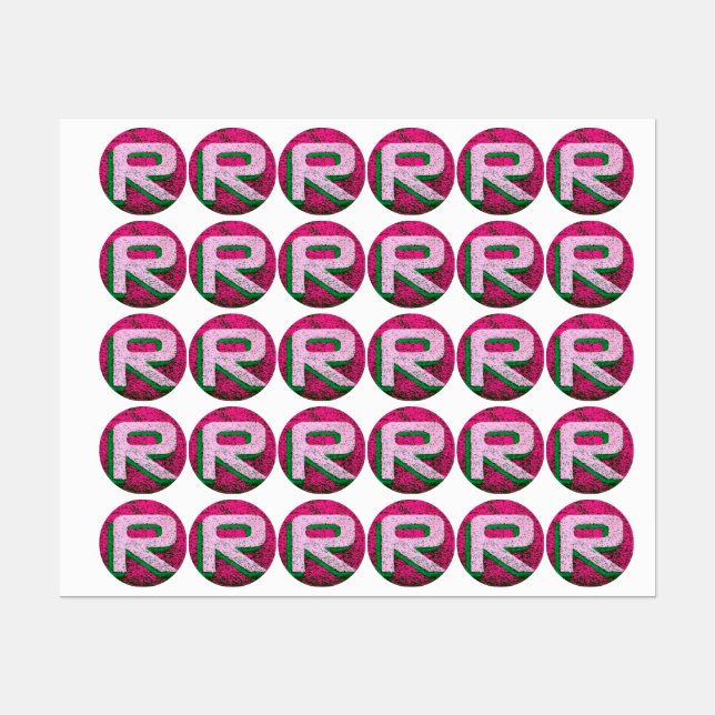 Étiquettes Lettre r (Feuille)