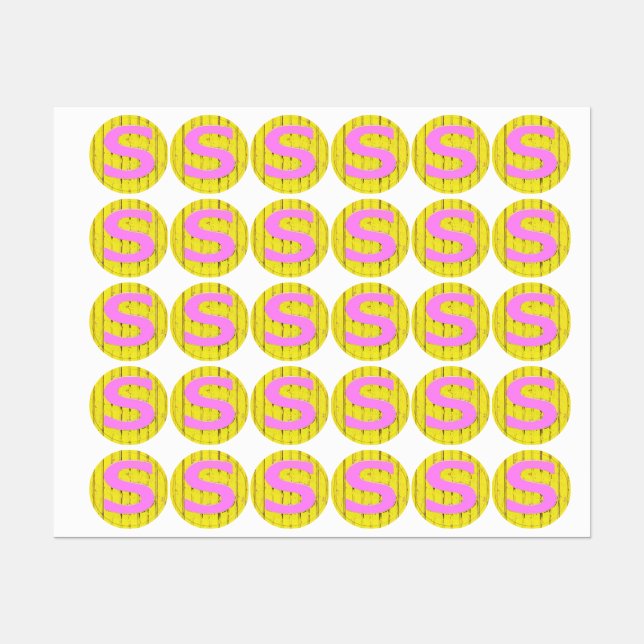Étiquettes Lettre s (Feuille)