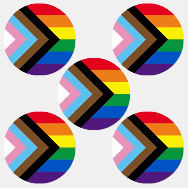 Étiquettes Lgbtq arc-en-ciel diversité drapeau gay pride (Groupe)