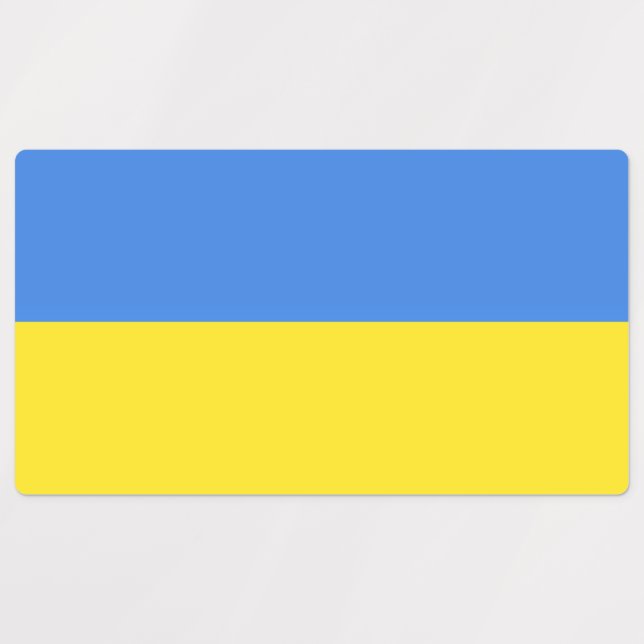 Étiquettes Liberté du drapeau ukrainien (Design 1)