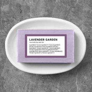 Étiquettes Liste minimaliste moderne des ingrédients de coule