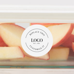 Étiquettes Logo de société étanche personnalisé 