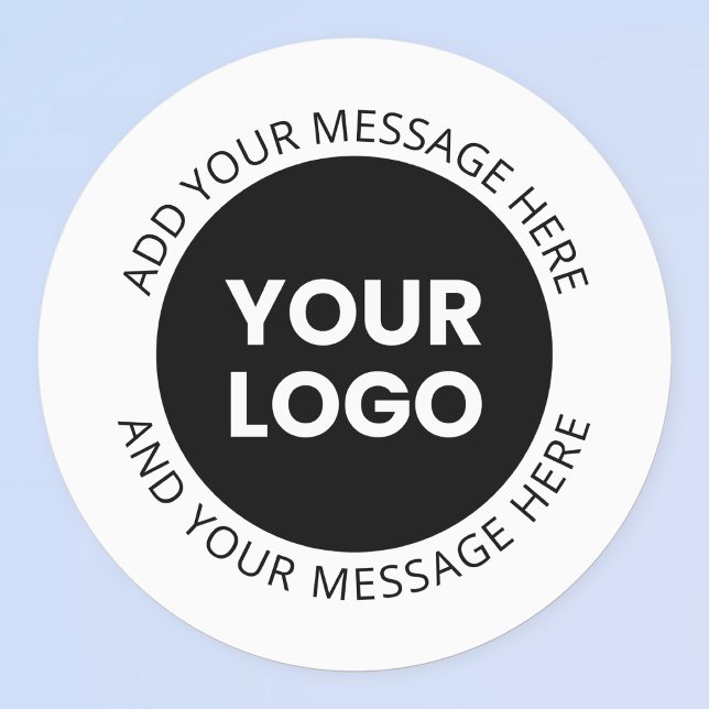 Étiquettes Logo d'entreprise et texte modifiable étanche (Créateur téléchargé)